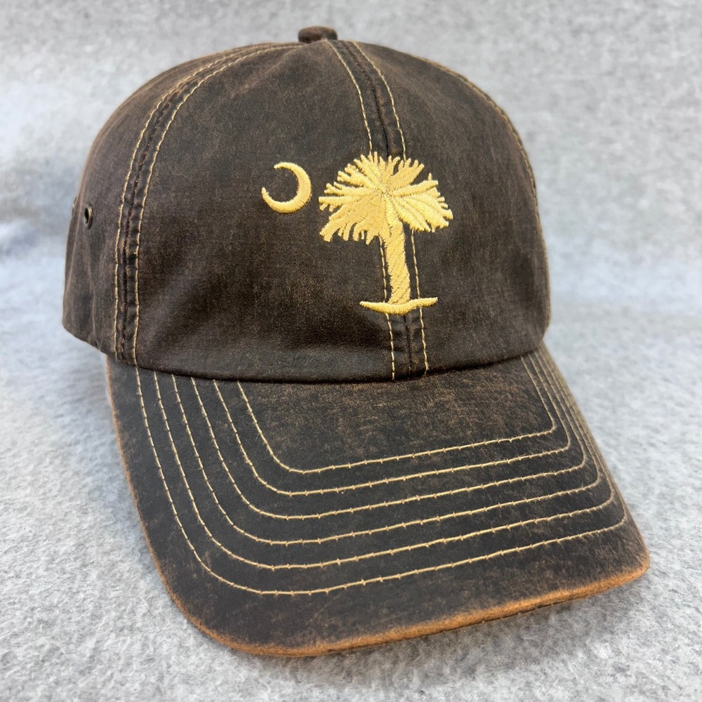 South Carolina Palmetto Moon Unisex Brown Royal Resortwear Weathered Hat OSFM